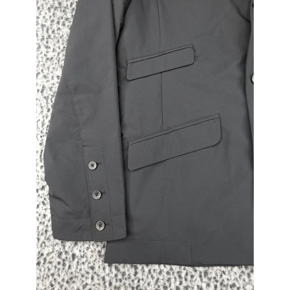 Nau Technical Blazer Mens Large Black Recycled Polyester Water Repellent